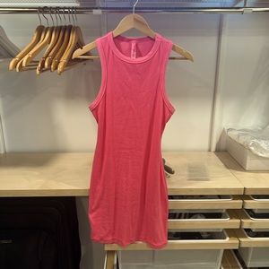 New SKIMS Cotton Rib Tank Dress in Sugar Pink Size Medium